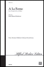 A La Ferme Unison choral sheet music cover